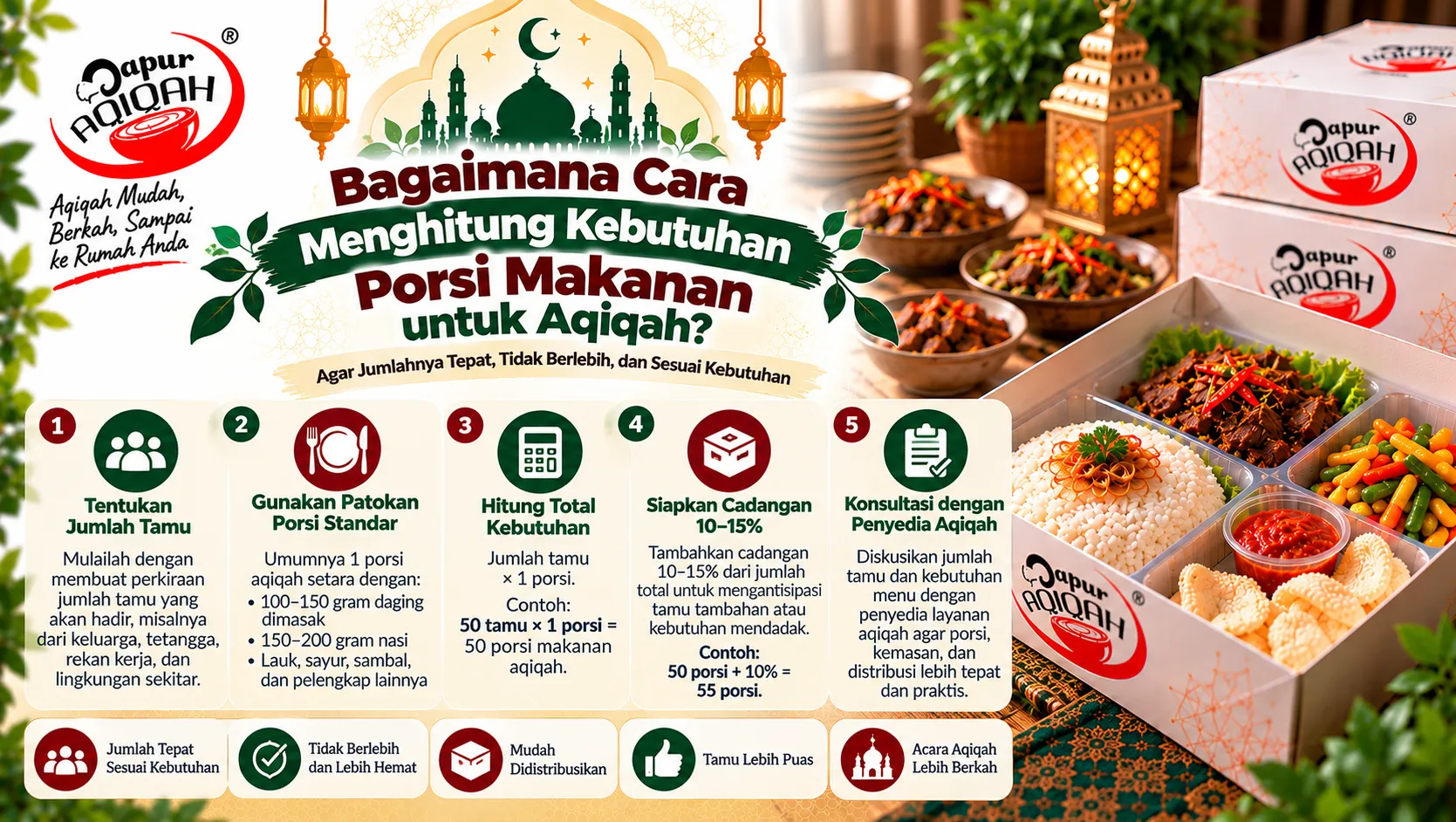 Bagaimana Cara Menghitung Kebutuhan Porsi Makanan untuk Aqiqah?