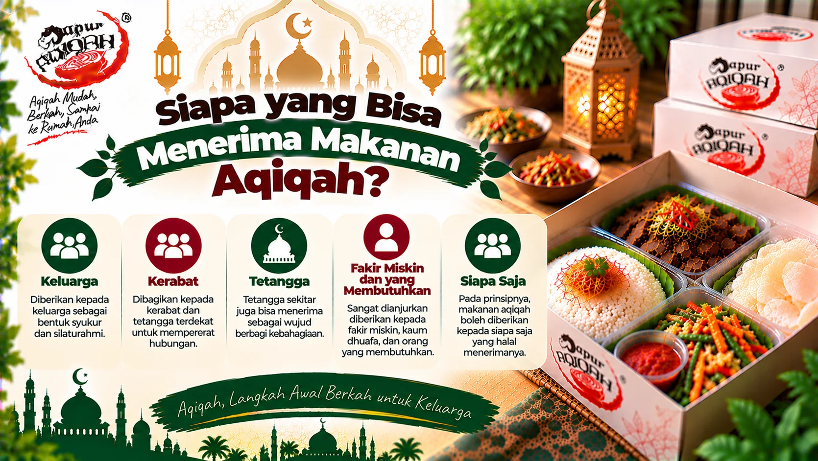 Siapa yang Bisa Menerima Makanan Aqiqah?